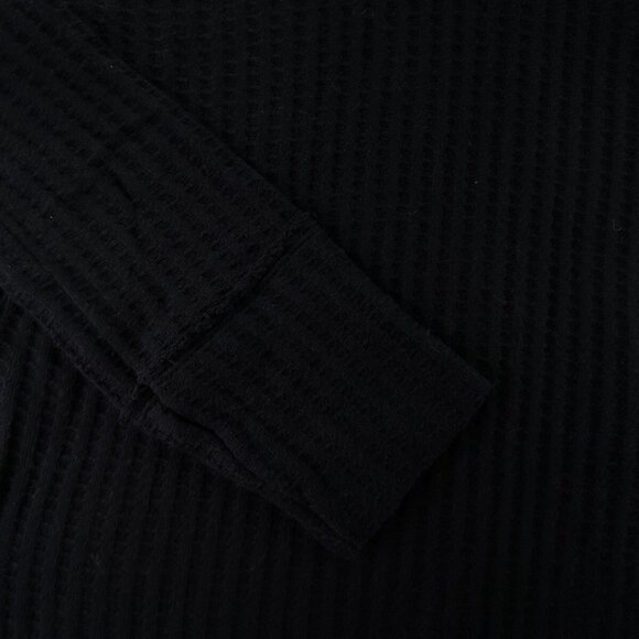 NWT Free People Black Sweater Wrap Medium Oversized Cotton Textured Cowl Neck - Picture 10 of 16